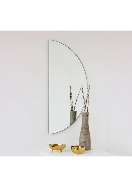 Şık Turuncu Dekoratif Ayna, Konsol ve Hol Için, Modern ve Zarif Tasarım fiyatları