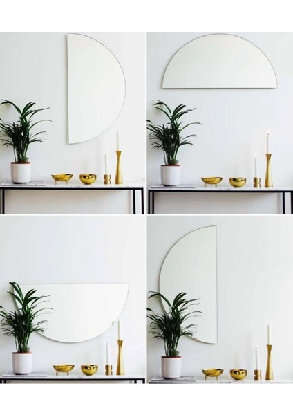 Şık Turuncu Dekoratif Ayna, Konsol ve Hol Için, Modern ve Zarif Tasarım fırsatları