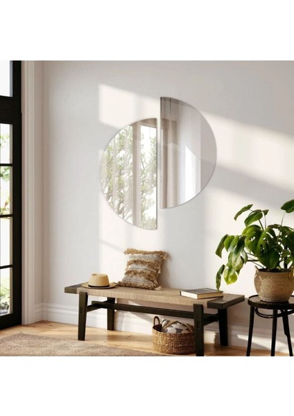 Şık Turuncu Dekoratif Ayna, Konsol ve Hol Için, Modern ve Zarif Tasarım