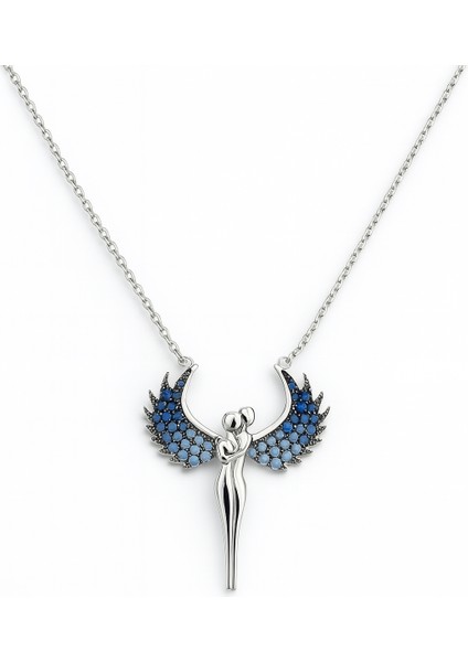 Melek Kanadı Kolye (Mavi)