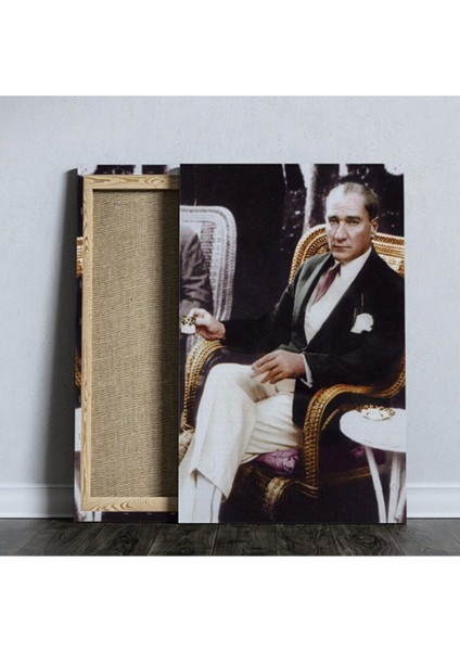 Çok Renkli Atatürk Temalı Kanvas Tablo, Dekoratif ve Şık Tasarım