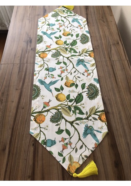 Sinek Kuşu ve Limon Ağacı Desenli Runner fiyatları