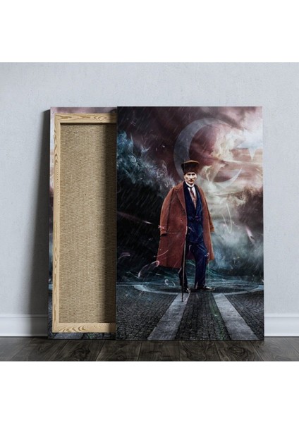 Çok Renkli Atatürk Temalı Kanvas Tablo, Dekoratif ve Şık Ev Sanatı fiyatları