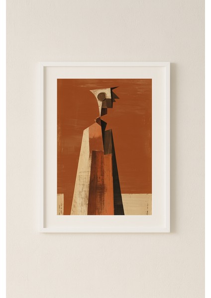 Korvin Soyut Geometrik Portre - Art Collection - Çerçevesiz