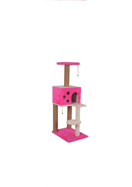 Kedi Kare Evli Merdivenli Tırmalama 124 cm
