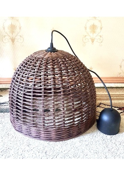 Kahverengi Hasır Bohem Sarkıt Avize, Rattan ve Bambu Tasarım, Salon ve Mutfak Için fiyatları