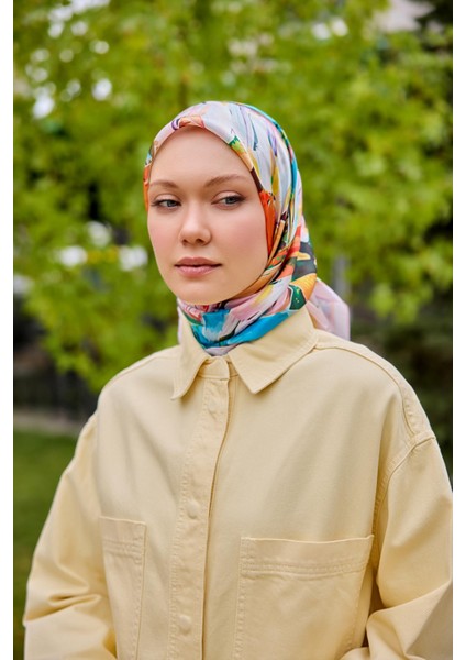 Pembe Papatya KRİSTAL EŞARP