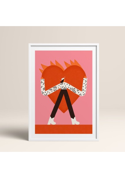 Beyaz Ahşap Çerçeveli Tek Parça Poster Tablo TK/1417 fiyatları