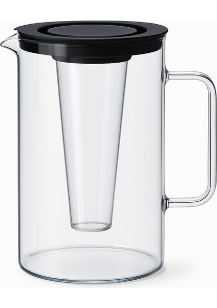Buz Hazneli Borosilikat Cam Sürahi 2,50 Lt – 176X252 mm fiyatları