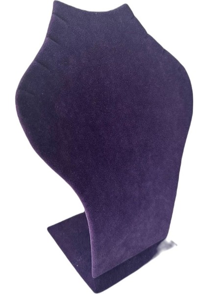 Mor Süet Kolye Gerdanlık Sergileme Mankeni, Şık ve Şık Tasarım. modelleri