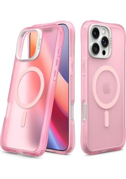 Ciel By Cyrıll iPhone 16 Pro Magsafe Kılıf Ultrasheer Mag Sararma Karşıtı Hava Kanalı Teknolojisi™ Askeri Sınıf Koruma Baby Pink Mat Kapak - ACS08255 modelleri