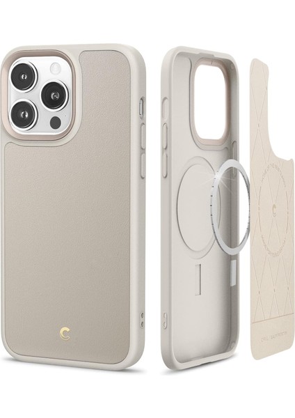 Ciel By Cyrıll iPhone 14 Pro Kılıf Kajuk Mag Magsafe Özellikli Cream - ACS05027
