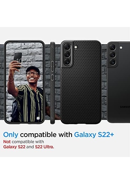 Galaxy S22 Plus 5g Kılıf Liquid Air Matte Black - ACS03953 fiyatları