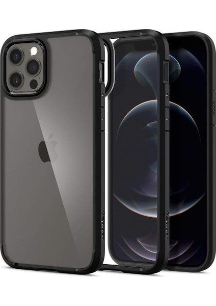 Apple iPhone 12 / iPhone 12 Pro Kılıf Ultra Hybrid Matte Black - ACS01703