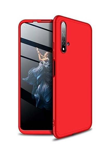 Huawei Honor 20 Için Kılıf Double Dip 360 Protective Kırmızı [honor 20 ile Uyumlu Kılıf - Kırmızı] fiyatları