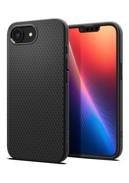 iPhone 16E Ince Kılıf Liquid Air Hava Kanalı Teknolojisi™ Askeri Sınıf Koruma Matte Black Dokulu Yüzey Kapak - ACS09161 fiyatları