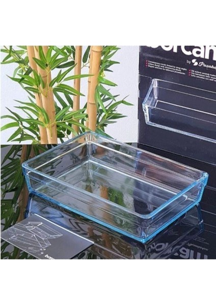 Büyük Boy Dikdörtgen Borcam Fırın Kabı, Beyaz, Dayanıklı ve Şık Tasarım fırsatları