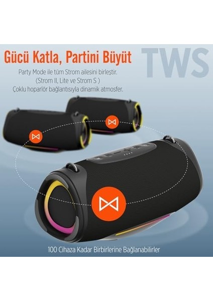 Go Storm Lite 80W Rgb Super Bass Tws Party Speaker Taşınabilir Kablosuz Bluetooth Hoparlör modelleri