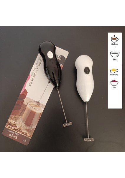 Mini Süt Köpürtücü El Mikseri – Pilli Kahve Çırpıcı, Yumurta Karıştırıcı, Telli Blender fiyatları