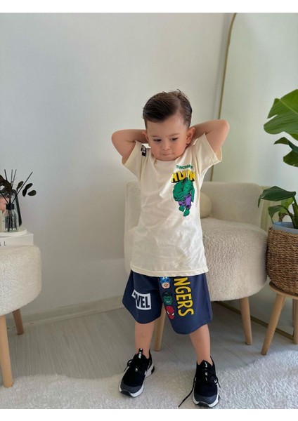 Hulk - Yeşil Devadam T-Shirt Şort Ikili Takım