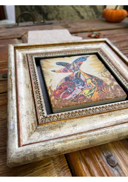 Şık Taş Duvar Dekoru 20X20 cm 3'lü Set, Semazen ve Ebruli Çiçek Detaylarıyla Güzelleşir indirimleri