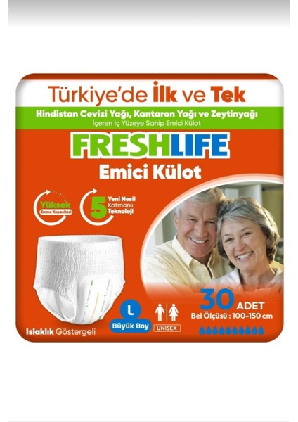 Külotlu Hasta Bezi 30'lu L Beden