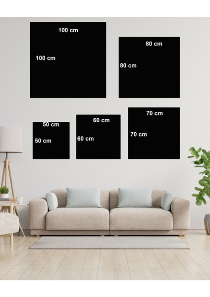 Yeşil Soyut Kozmik Yuvarlak ve Kare Cam Tablo, Modern Ev ve Ofis Dekoru Için Büyük Duvar Süsü