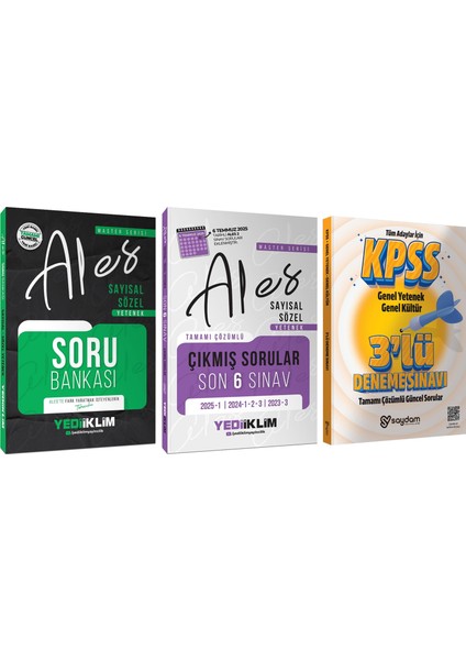 2026 Ales Master Serisi Sözel-Sayısal Yetenek Soru Bankası-Çözümlü Son 6 Sınav Çıkmış Sorular