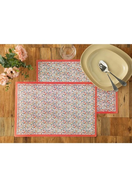 Pembe Amerikan Servis Seti 30X45 Cm, Şık ve Zarif Ev Dekorasyonu Için Ideal