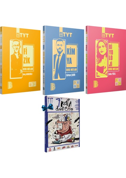 2026 Tyt Fizik-Kimya-Biyoloji Ders Notları-Tyt 7 Kafa Deneme Hediye
