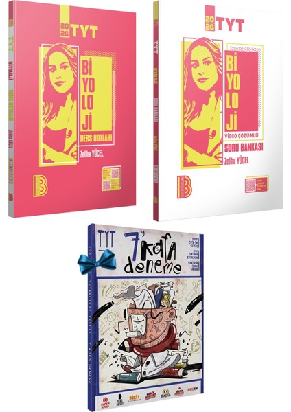 2026 Tyt Biyoloji Ders Notları-Video Çözümlü Soru Bankası(Zeliha Yücel)-Tyt 7 Kafa Deneme Hediye