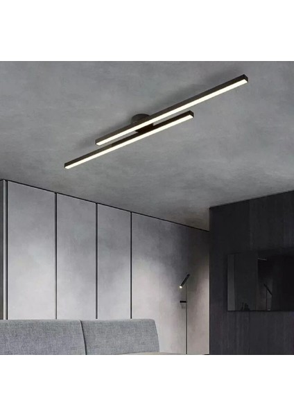 Şık Siyah Beyaz Modern Tavan Koridor LED Aydınlatma Çubuğu modelleri