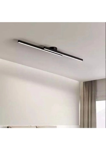 Şık Siyah Beyaz Modern Tavan Koridor LED Aydınlatma Çubuğu