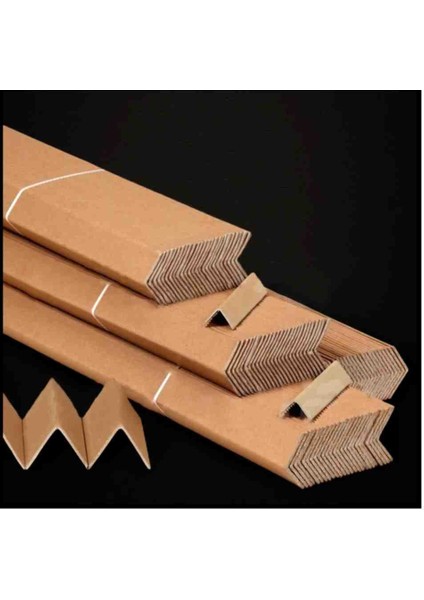 25 Adet 40 X40 2 Metre Karton Köşebent Koli Köşe Koruyucu Kraft Köşe Koruyucu