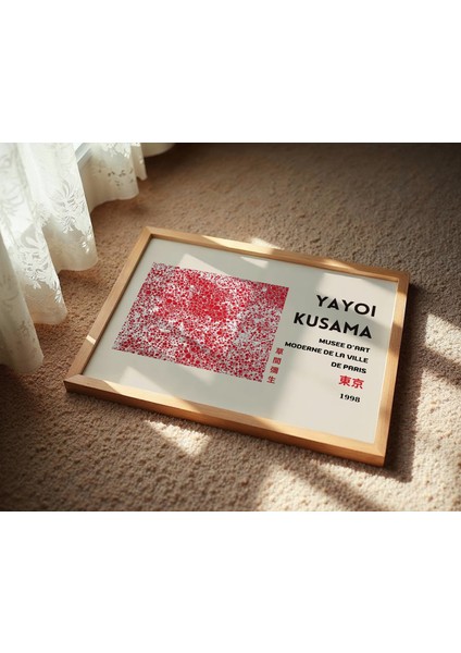 Red Polka Abstraction – Illüstrasyon Poster - Curated By Push - Çerçevesiz fiyatları