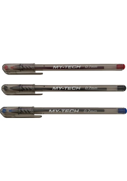 My-Tech 2240 Tükenmez Kalem 0.7mm - Mavi-Siyah-Kırmızı