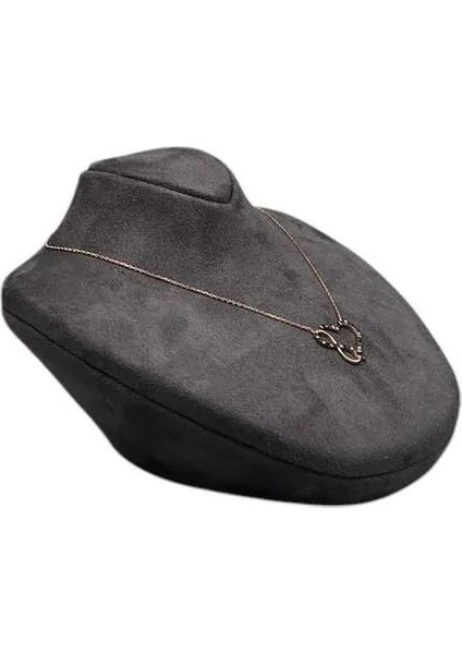 Yerde Tasarım Sardunya Kumaş Kolye Mankeni, Füme Renk, 19X16 cm fırsatları