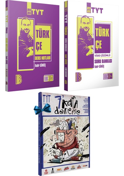 2026 Tyt Türkçe Video Ders Notları-Tamamı Video Çözümlü ve Konu Özetli Soru Bankası(Kadir Gümüş)