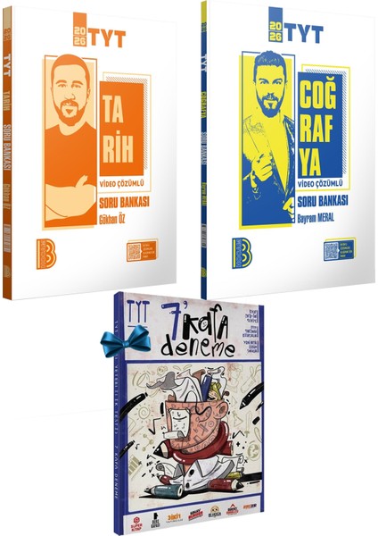 2026 Tyt Tarih-Coğrafya Video Çözümlü Konu Özetli Soru Bankası-Tyt 7 Kafa Deneme Hediye