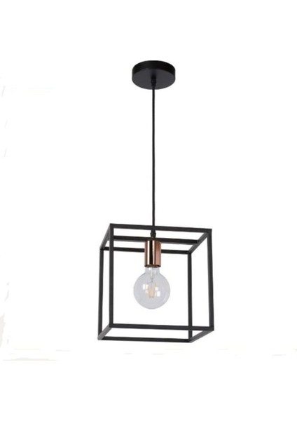 Retro Kare Tekli Sarkıt, 25CM x 25CM, Modern ve Şık Tasarım