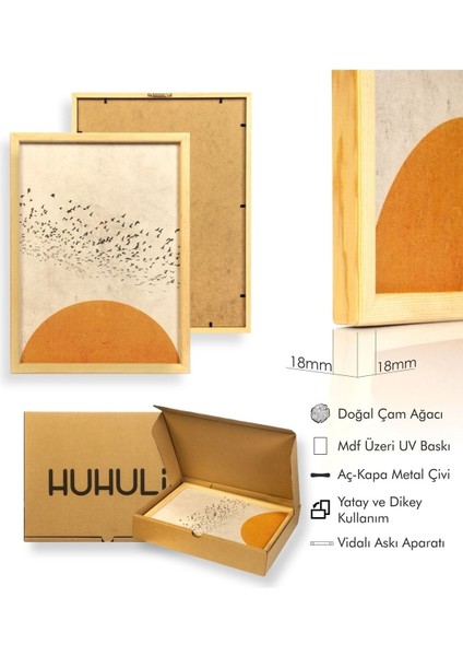 Kahverengi Ahşap Çerçeveli 2'li Tablo Seti, Şık ve Doğal Dekorasyon Için Ideal fiyatları
