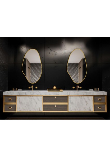 Şık Asimetrik Duvar ve Konsol Aynası, Evinizde Modern Dokunuşlar Sağlar