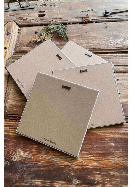 Renkli 4'lü Kuş Temalı Çerçeveli Taş Tablo Seti 20X20CM modelleri