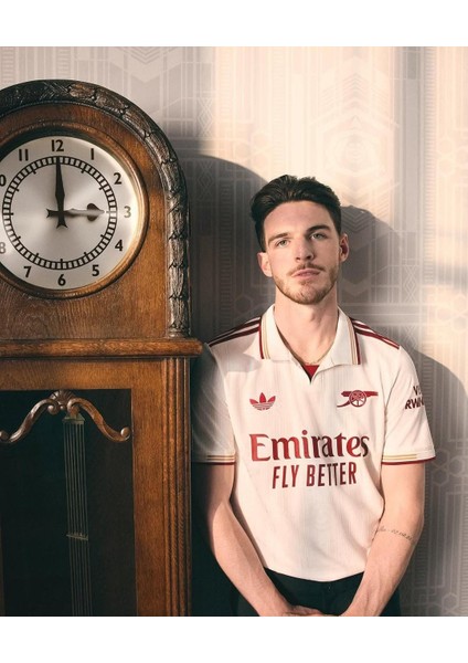 Arsenal 2025-26 Yeni Sezon Declan Rice Deplasman Forması (Beyaz)