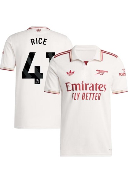 Arsenal 2025-26 Yeni Sezon Declan Rice Deplasman Forması (Beyaz) fiyatları
