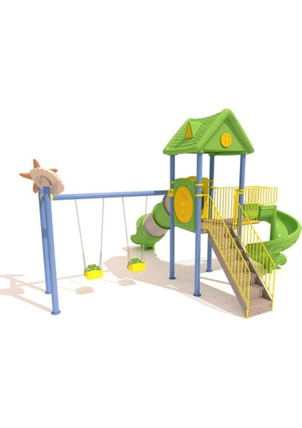 Çocuk Oyun Parkı - Deniz Kabuğu ve Deniz Yıldızı Figürlü Ev Çatılı Model modelleri