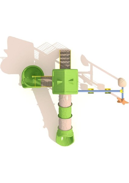 Çocuk Oyun Parkı - Deniz Kabuğu ve Deniz Yıldızı Figürlü Ev Çatılı Model fırsatları