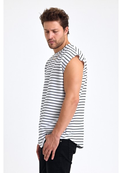 Sıfır Kol Oval Kesim Kolsuz Likralı Tişört fırsatları