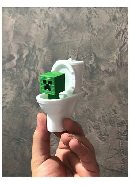 Minecraft × Skibidi Toilet Creeper