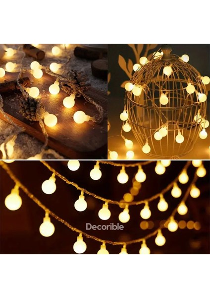 Lightball Solar Led Bahçe Balkon Işıklandırma Güneş Enerjili 40 Top Led 6 Metre fiyatları